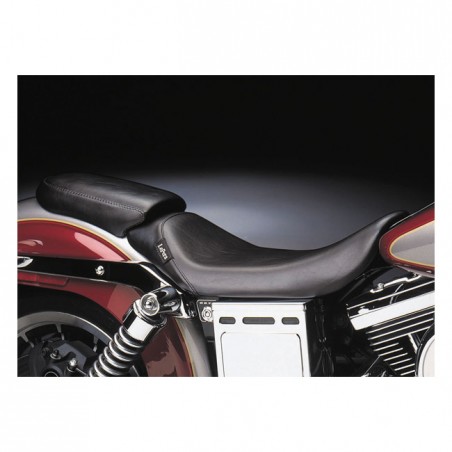 le pera - Selle passager Bare Bones Smooth - Harley-Davidson Dyna de 1991 à 1995 - Noir - LE PERA