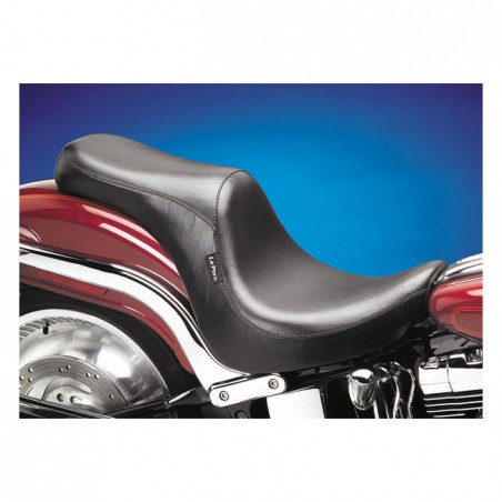le pera - Selle biplace Silhouette 2-Up Deluxe - Harley-Davidson Softail Deuce de 2000 à 2007 - Noir - LE PERA