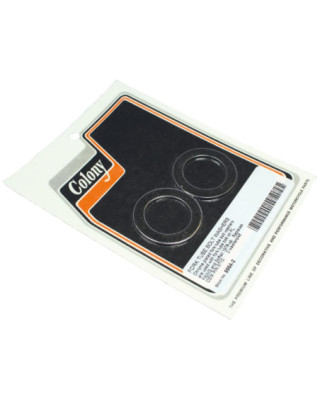 Fork Tube Bolt Washers Chrome
