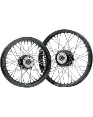 60-Spoke 18X5.50 Black Wheels