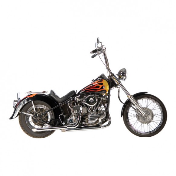 Paughco, drag pipes (40"). Chrome 48-64 Panhead (NU)
