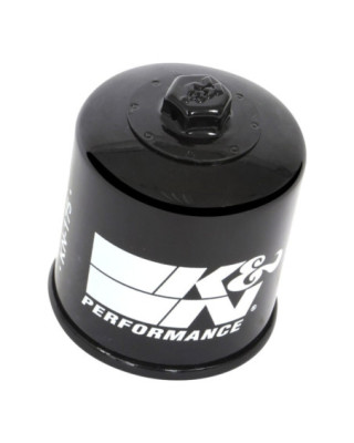 K&N spin-on oil filter black