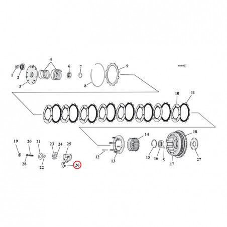 COUPLING, CLUTCH CABLE 71-E84 XL(NU)