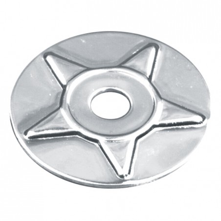 mcs - Rondelles décorative - Étoile - 1/4" - Chrome - MCS