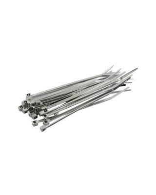 mcs - Serre-câbles - 8" de long - Chrome- Pack de 25 - MCS