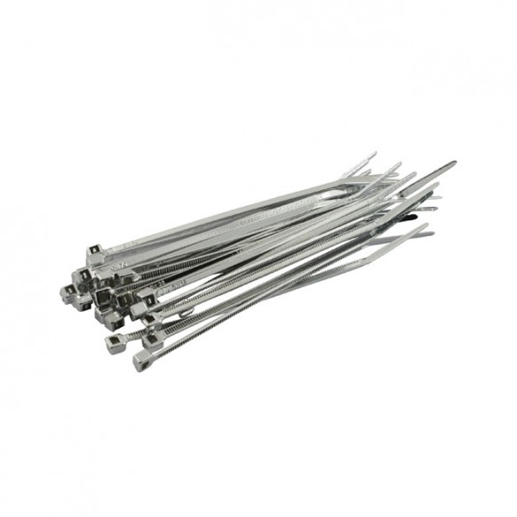 mcs - Serre-câbles - 8" de long - Chrome- Pack de 25 - MCS