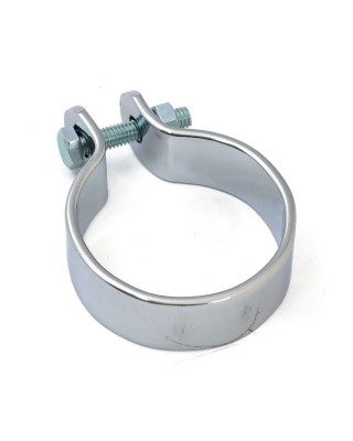 Muffler middle clamp 1-3/4" chrome Universal