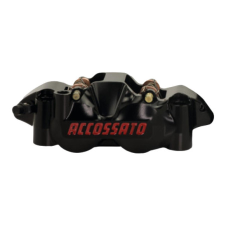 Radial Monobloc Brake CNC Calipers with 108 mm Distance Black Anodized Alloy Aluminium Front Left