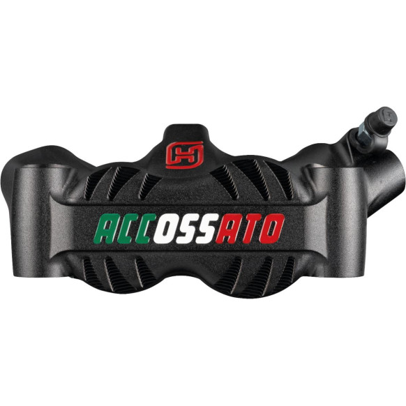 Tri-Color-Logo Radial Monobloc Brake Calipers Sintered Pads Anodized Tricolor-Writing Forged Aluminium Front Right