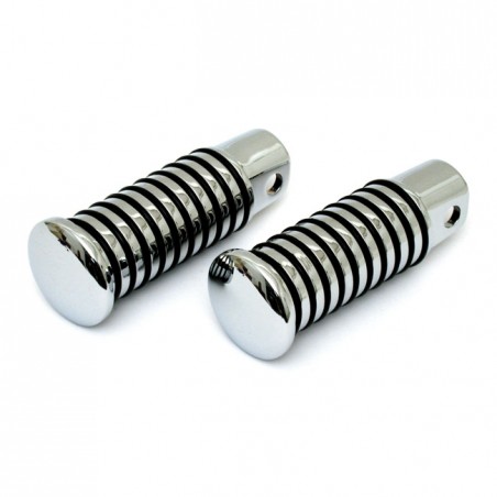 mcs - Repose-pieds O-Ring conducteur - Harley-Davidson FX & Sportster K, XL à partir de 1952 - Chrome - MCS
