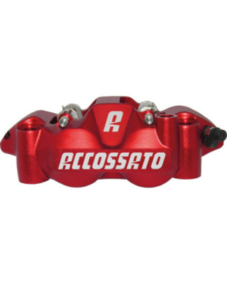 Radial Forged Monobloc Calipers Sintered Pads Red Anodized Forged Aluminium Front Right