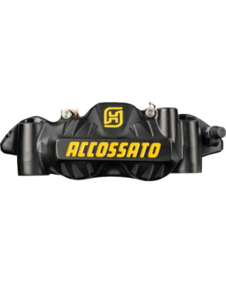 Radial Forged Monobloc Calipers Carbon Ceramic Pads Black Yellow Anodized Forged Aluminium Front Right