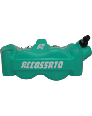 Radial Monobloc Brake Calipers Sintered Pads Aqua Green Forged Aluminium Front Right