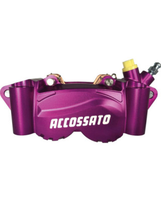 Radial Billet 2-Piece Calipers Sintered Pads Purple Anodized Billet Aluminium Front Right