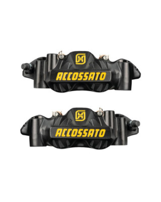 Radial Forged Monobloc Calipers Sintered Pads Black Yellow Anodized Forged Aluminium Front Left Right