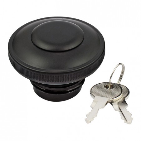mcs - Bouchon de réservoir d'essence avec serrure - Ventilé - Côté droit - Harley-Davidson à partir de 1996 - Noir - MCS