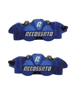 Radial Forged Monobloc Calipers Sintered Pads Blue Anodized Forged Aluminium Front Left Right