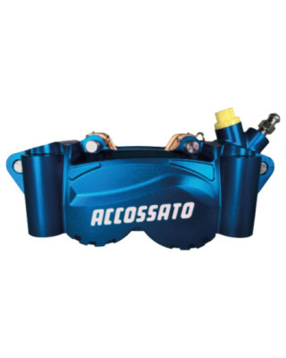 Radial Billet 2-Piece Calipers Carbon Ceramic Pads Blue Anodized Billet Aluminium Front Right