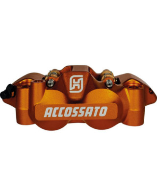 Radial Forged Monobloc Calipers Carbon Ceramic Pads Orange Anodized Forged Aluminium Front Left