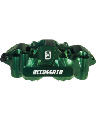 Radial Forged Monobloc Calipers Carbon Ceramic Pads Green Anodized Forged Aluminium Front Left
