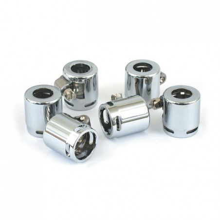 mcs - Colliers de serrage de durite d'essence de 3/8" - Chrome - MCS