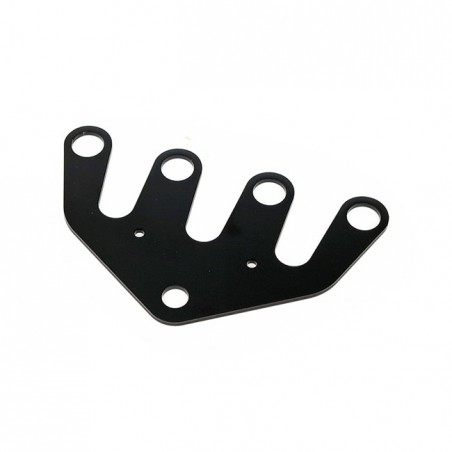 mcs - Support de double compteurs Velona - 48 mm - Noir - MCS