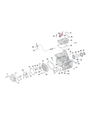 JAMES O-RING, NEUTRAL SWITCH/OIL PUMP 98-06(NU) B.T. 02-17(NU)V-Rod 08-12(NU)XR1200: neutral switch 08-12(NU)XR1200: oil pump 0