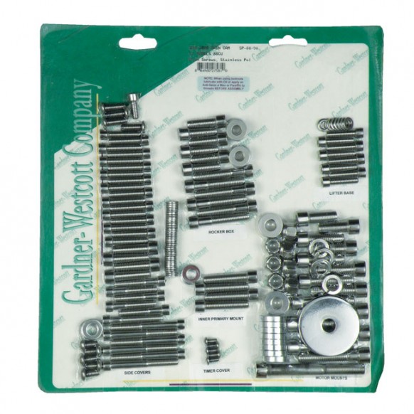 GW MOTOR SCREW SET, POLISHED SS ALLEN 99-06 FLT MODELS(NU)