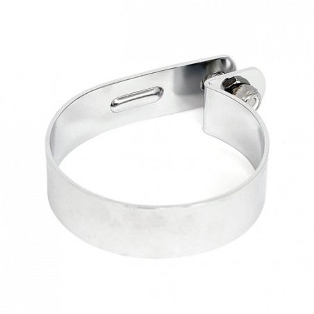 Muffler P-clamp 3-1/4" chrome 58-77 FL 71-E75 FX with OEM 2-1 Custom applications (NU)