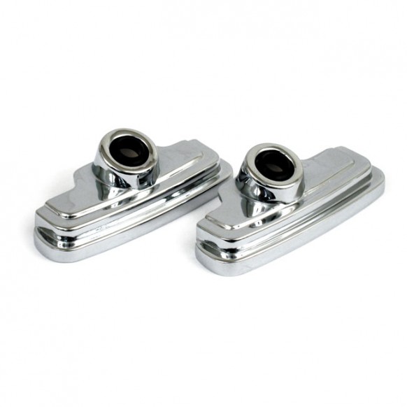 Evo spark plug & head bolt cover kit. Chrome 86-99 Evo B.T. (NU)