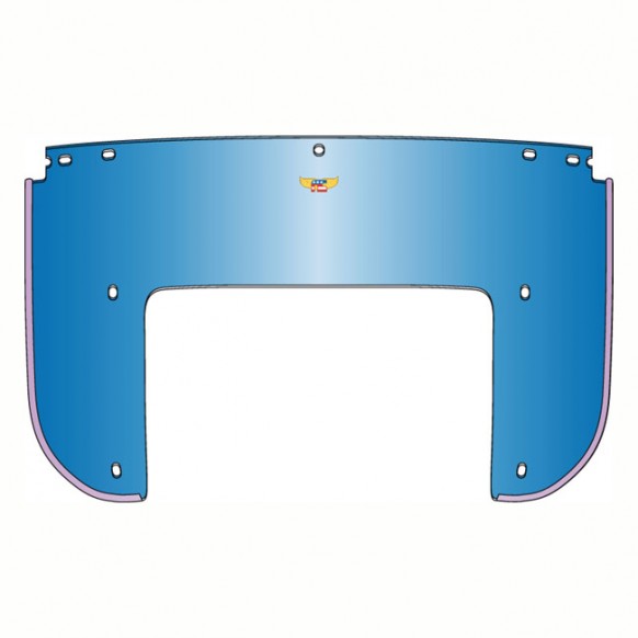 national cycle - Pare-brise inférieur de remplacement Beaded - Harley-Davidson à 5 vis - Bleu - NATIONAL CYCLE