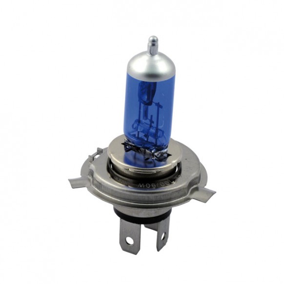 mcs - Ampoule H4 - 12V - 100/90 W - Teinté bleu - MCS