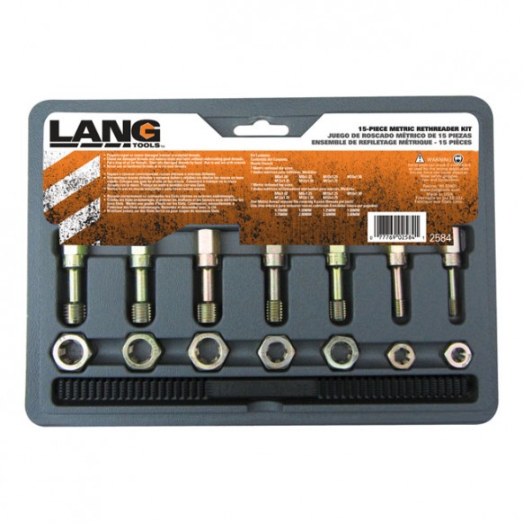 Lang Tools, thread restorer kit. Metric Univ.