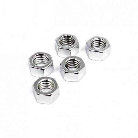gardner-wescott - Écrous 6 pans - 1/4"-28 - Chrome - Pack de 5 - GARDNER-WESTCOTT