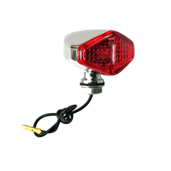 mcs - Clignotant Diamond - 12V - Simple filament - Universel - Lentille rouge - MCS