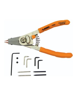 Lang Tools, ' Quick Switch' 1421 Small retaining ring plier Univ.