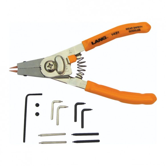 Lang Tools, ' Quick Switch' 1421 Small retaining ring plier Univ.