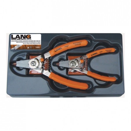 Lang Tools, 'quick switch' retaining ring pliers. 2-pc set Univ.