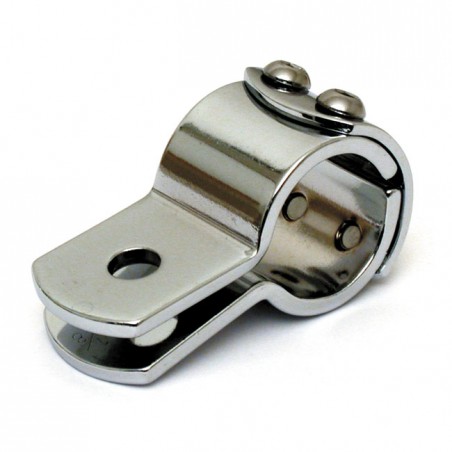 mcs - Collier de cadre - Trou de fixation de 3/8" - Pour tubes de 1.125" de diamètre - Chrome - MCS