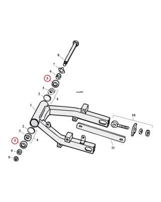 mcs - Joints spi de roue & bras oscillant - Harley-Davidson Big Twin de 1958 à 1972 - MCS