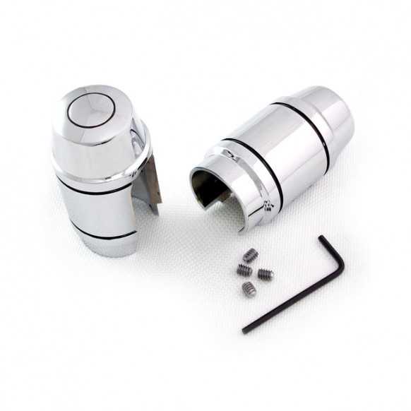 mcs - Caches supérieur d'amortisseurs - Harley-Davidson Dyna de 1991 à 1999 - Chrome - MCS