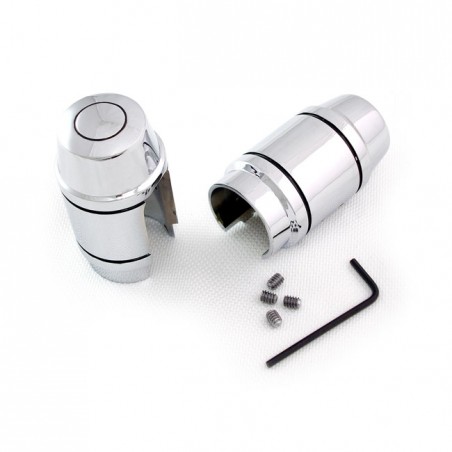 mcs - Caches supérieur d'amortisseurs - Harley-Davidson Dyna de 1991 à 1999 - Chrome - MCS