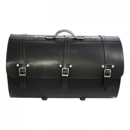 ledrie - Sacoche de porte-bagages - 67L - 58,5 x 35 x 33 cm - Universel - Cuir noir - LEDRIE