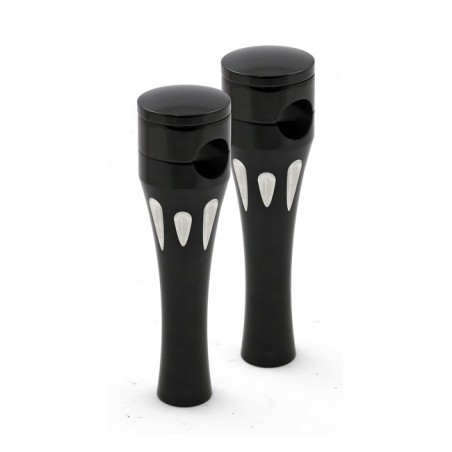 mcs - Risers Talon - 6" de hauteur - Pour guidon de 1" de diamètre - Harley-Davidson Big Twin & Sportster XL de 1973 à 2002 -