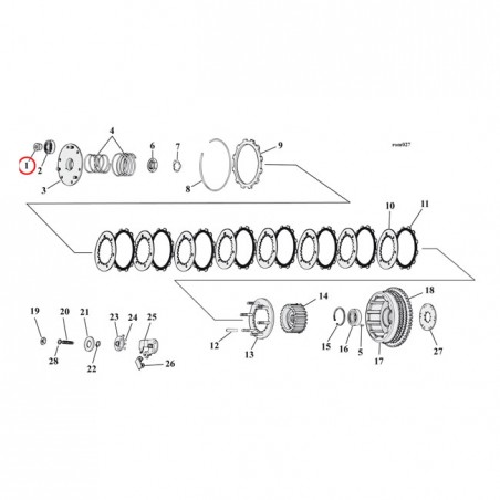 CLUTCH COLLAR, THRUST BEARING 71-E84 XL(NU)