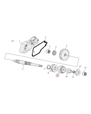 wai global - Roue libre de démarreur - Harley-Davidson Big Twin de 1965 à 1988 & Sportster XL de 1967 à 1980 - WAI GLOBAL