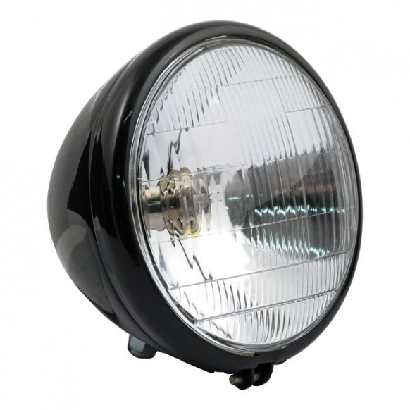 BLACK SPRINGER HEADLIGHT ASSY 6-V 36-54 FL SPRINGERS(NU)