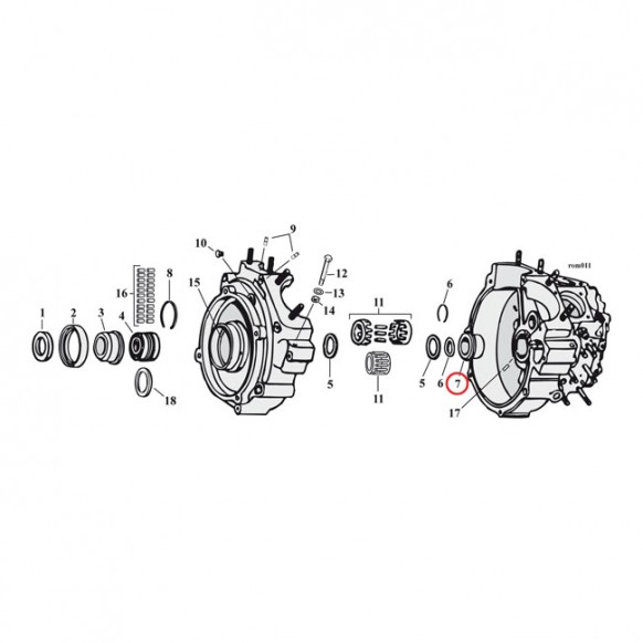 jims - Crankcase bushing pinion +.032 inch - JIMS