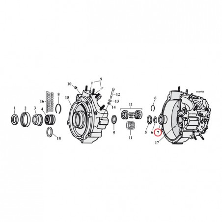 jims - Crankcase bushing pinion +.032 inch - JIMS