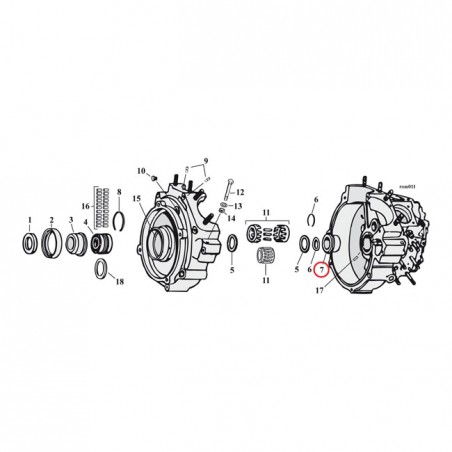 jims - Crankcase bushing pinion +.010 inch - JIMS